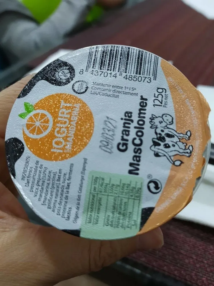 Yogur granja Mas Colomer