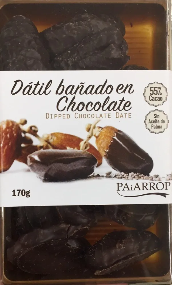 Datil bañado chocolate