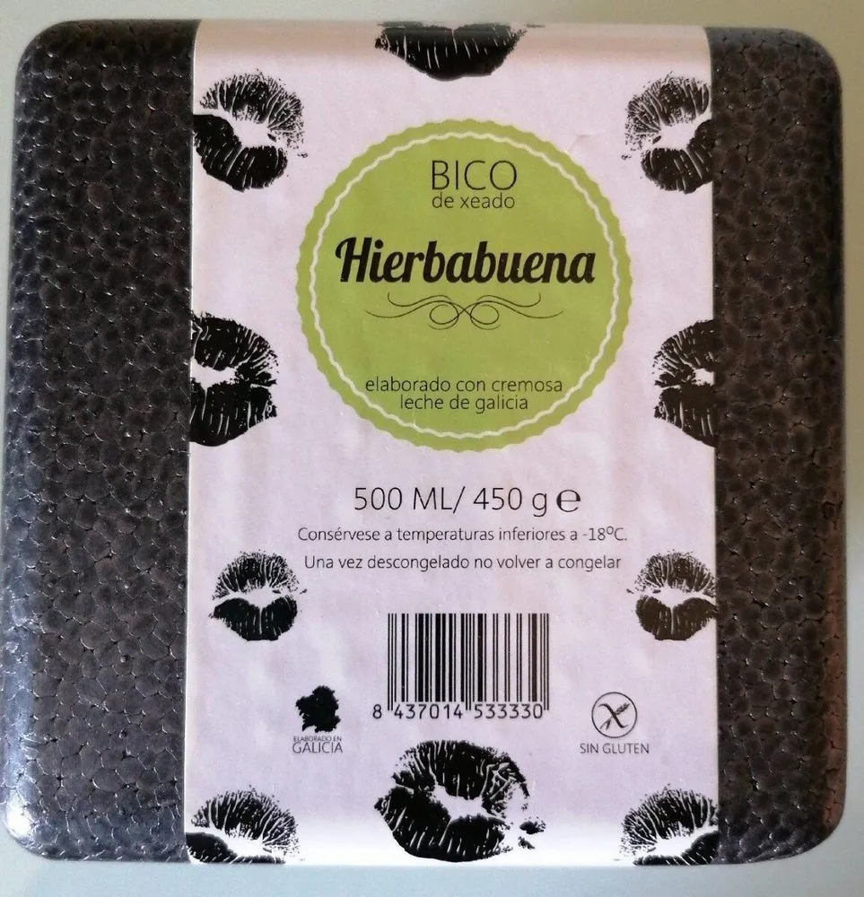 Bico de xeado de hierbabuena