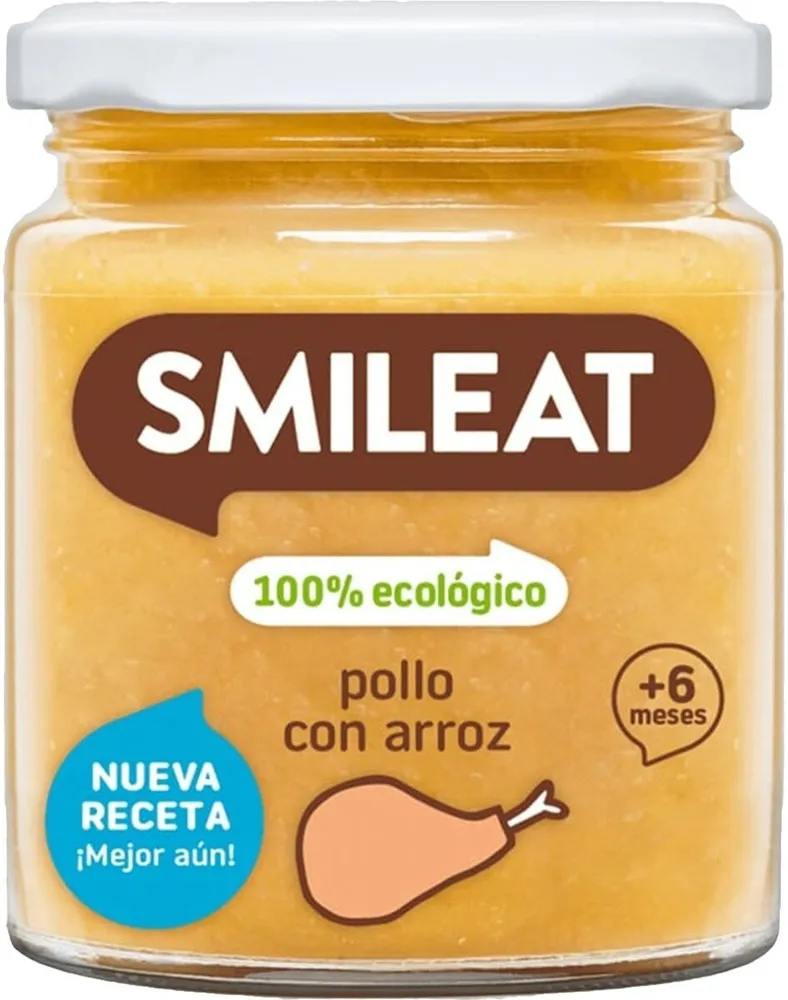 Tarrito de pollo con arroz ecológico sin gluten