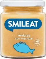 Tarrito de verduras con merluza sin gluten y