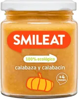 Tarrito de calabaza y calabacín ecológico sin