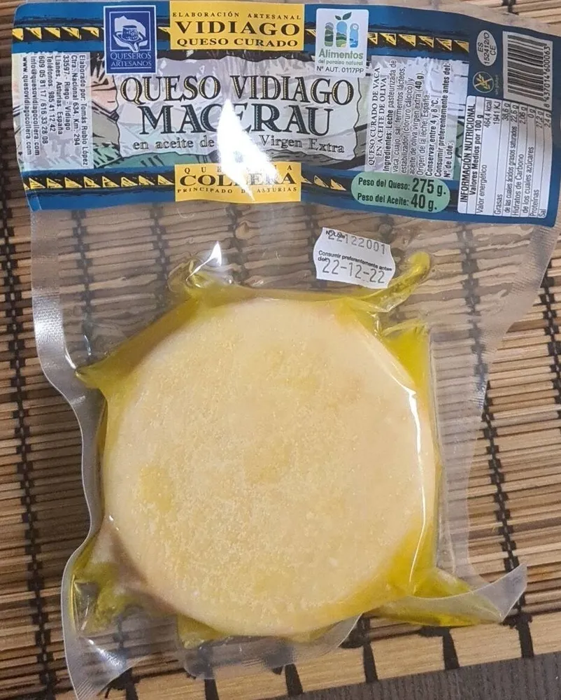 Queso Vidiago Macerau