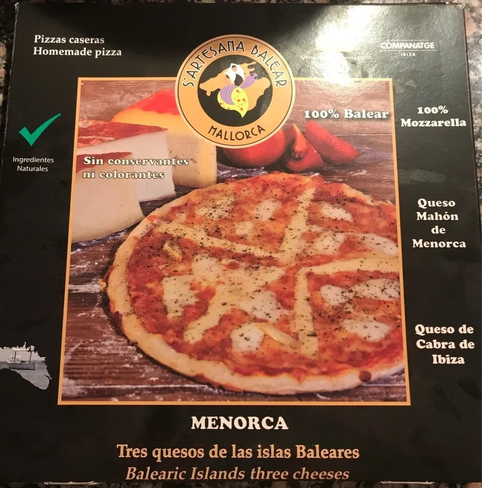 Pizza s' artesana balear 3 quesos