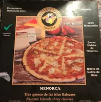 Pizza s' artesana balear 3 quesos