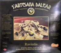 Raviolis de aceituna negra