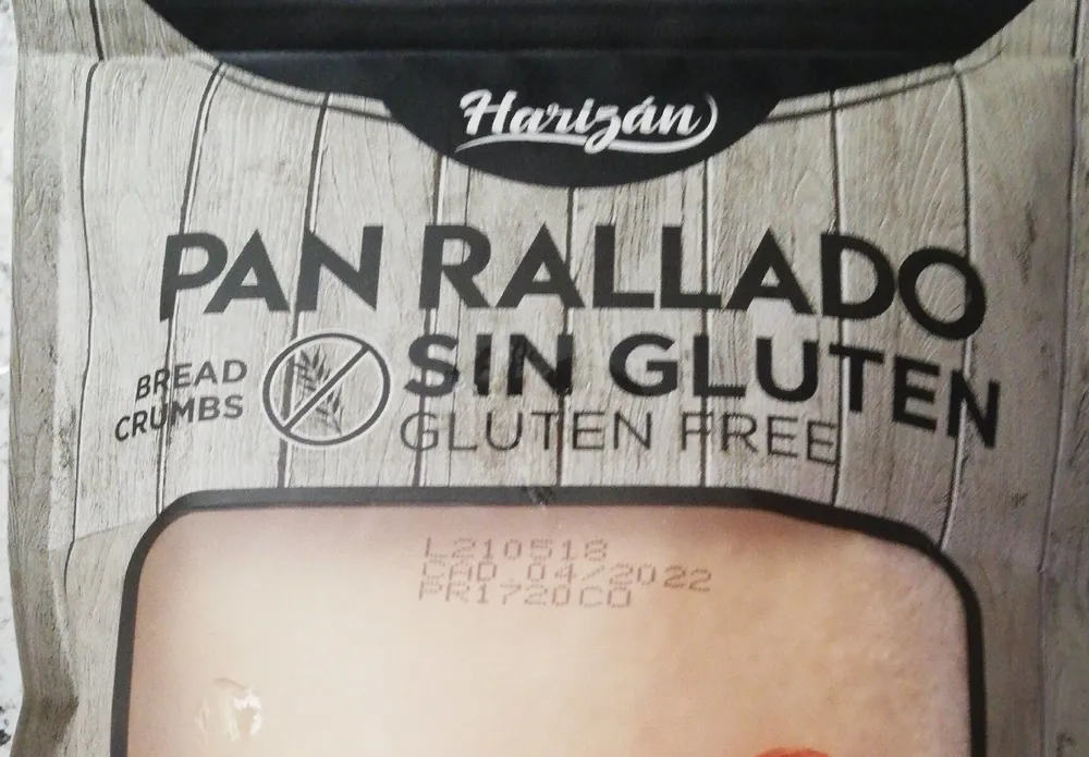 Pan rallado sin gluten