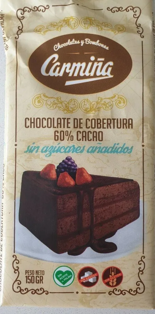 Chocolate de cobertura 60% cacao