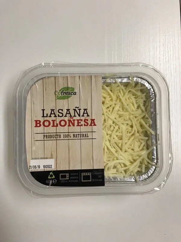 Lasaña boloñesa