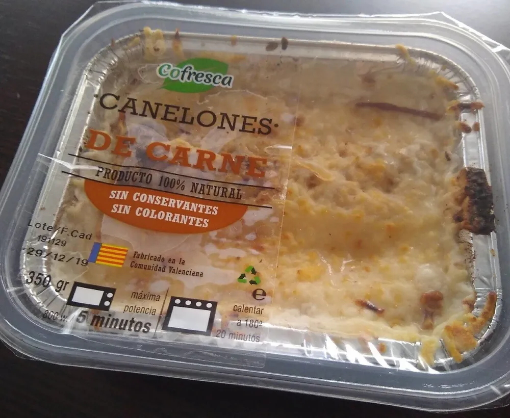 Canelones de carne