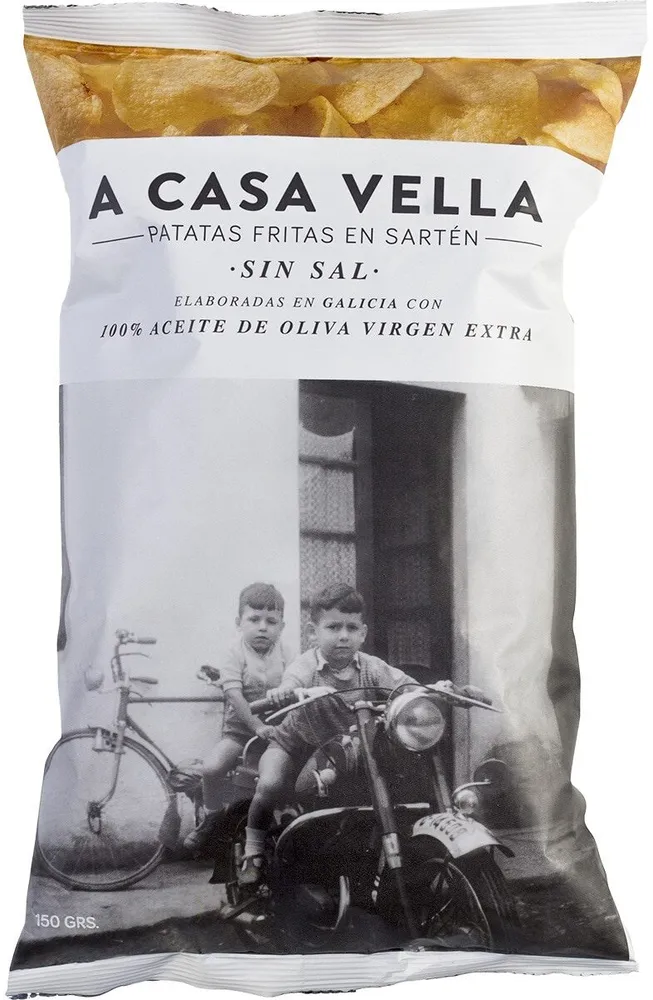 Patatas fritas elaboradas en aceite de oliva virgen extra sin sal