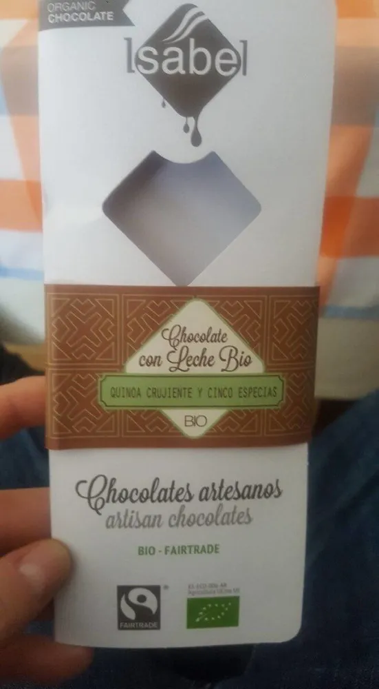 Chocolate con leche bio