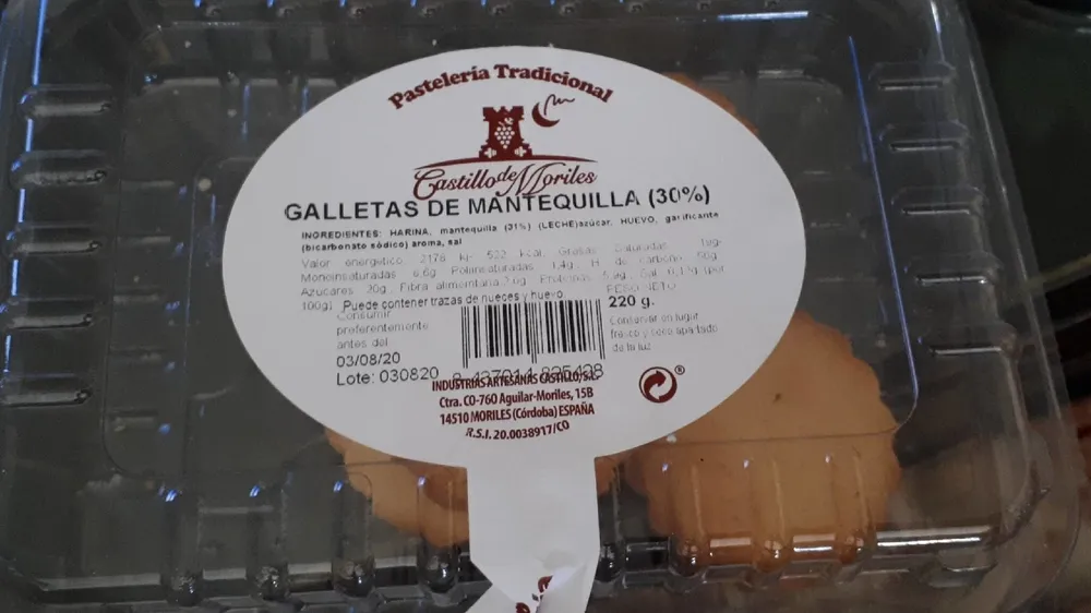 Galletas de mantequilla