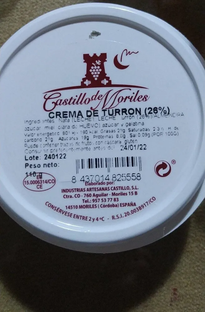 Crema de turrón