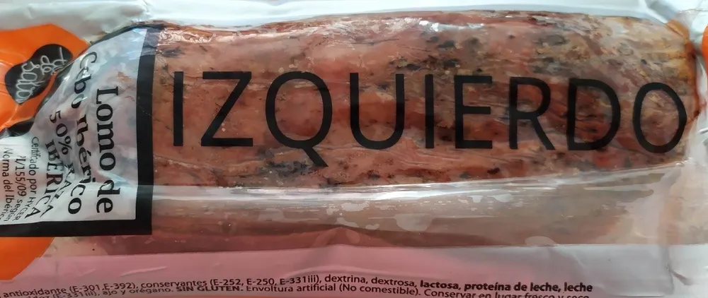 Lomo de cebo ibérico