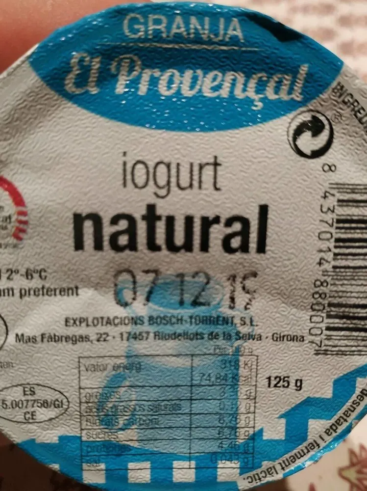 Iogurt natural