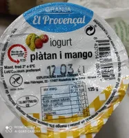 Iogurt plàtan i mango