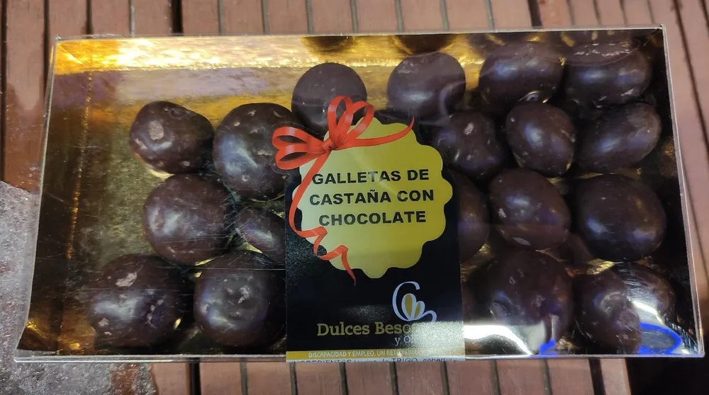 Galletas de castaña con chocolate