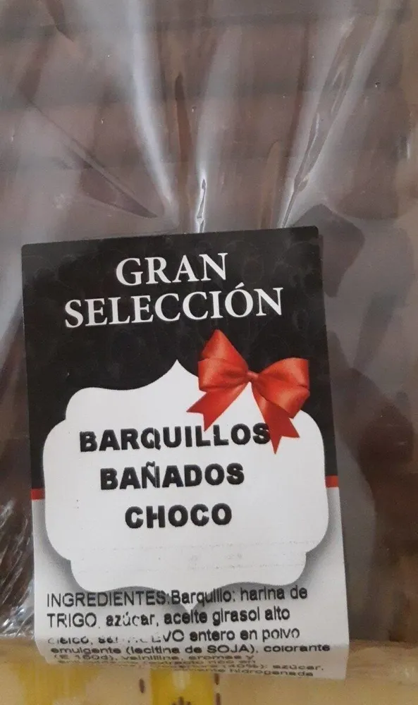 Barquillos bañados choco