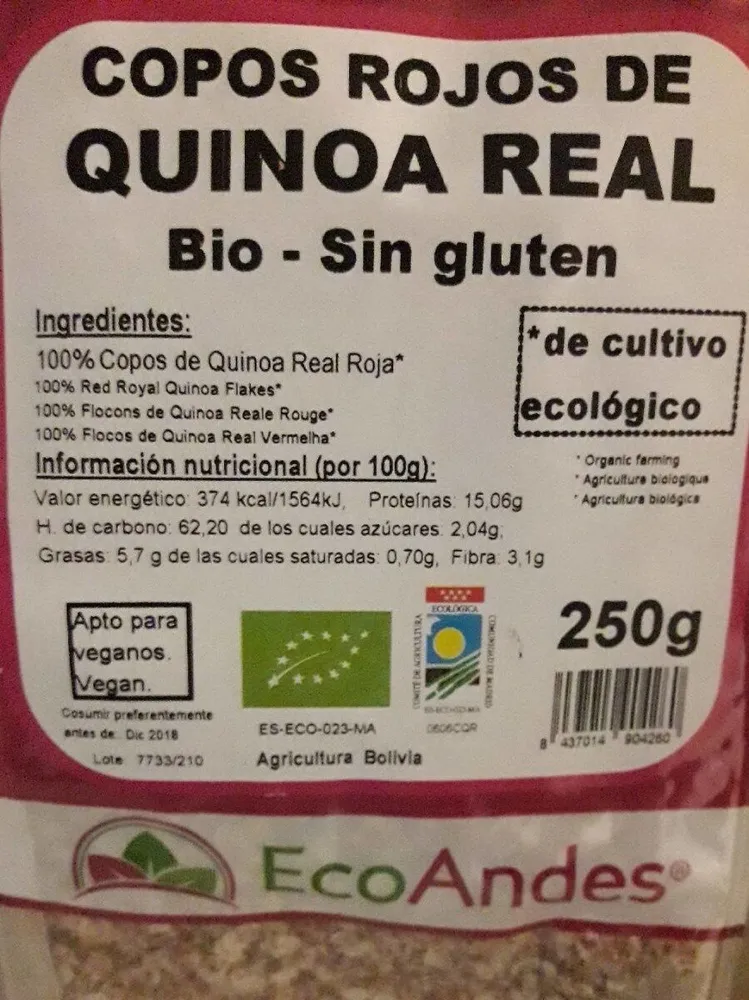 Copos quinoa real