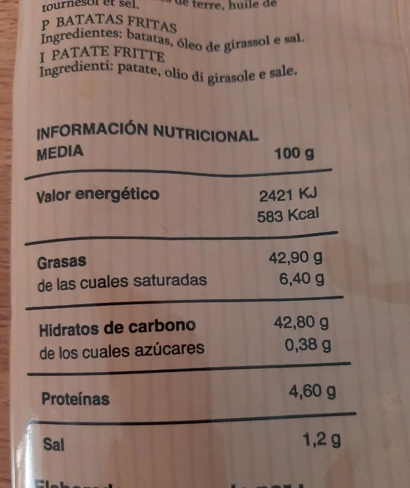 Papas Chips Solanas