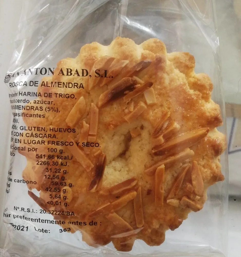 Rosca de almendras
