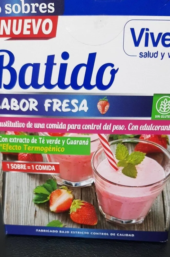 Batido sabor fresa