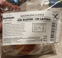 Magdalena clásica sin gluten y sin lactosa