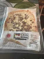Pizza de jamón curado