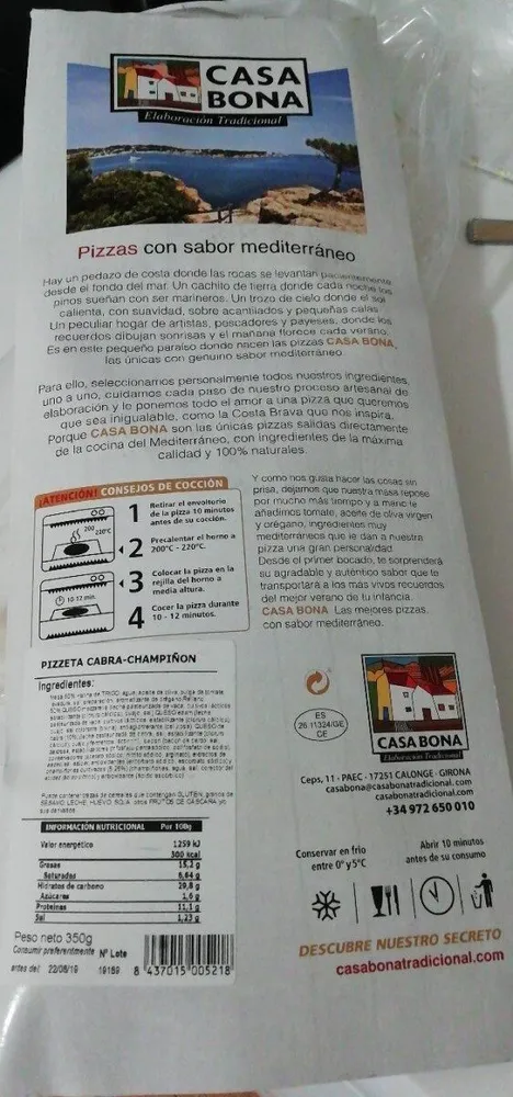 pizza sabor mediterráneo