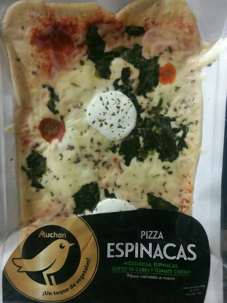 Pizza espinacas