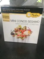 Mini cones au sesame
