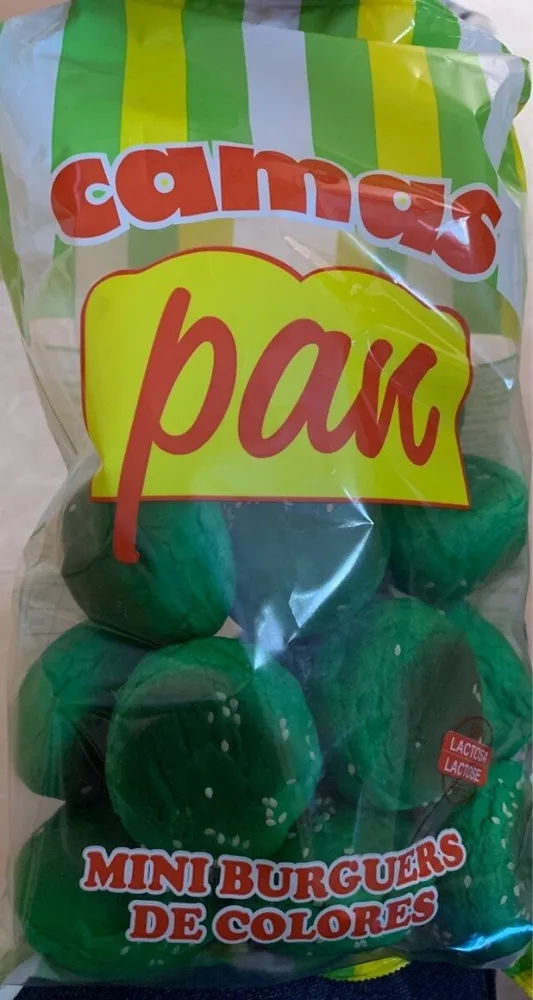 Pan mini burguers de colores
