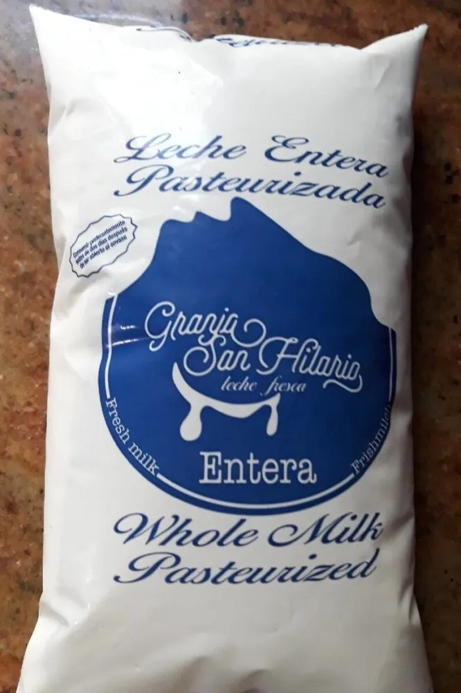 Leche entera pasterizada 1 litro