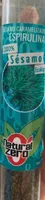 Sésamo caramelizado con espirulina