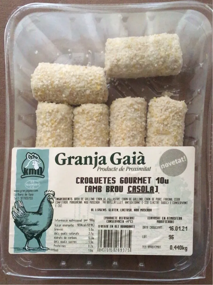 Croquetes gourmet amb brou casolà