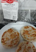 Burguer de pollo con ajos tiernos
