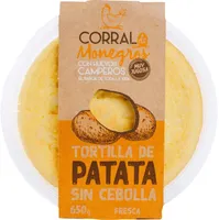 Tortilla de patata sin cebolla
