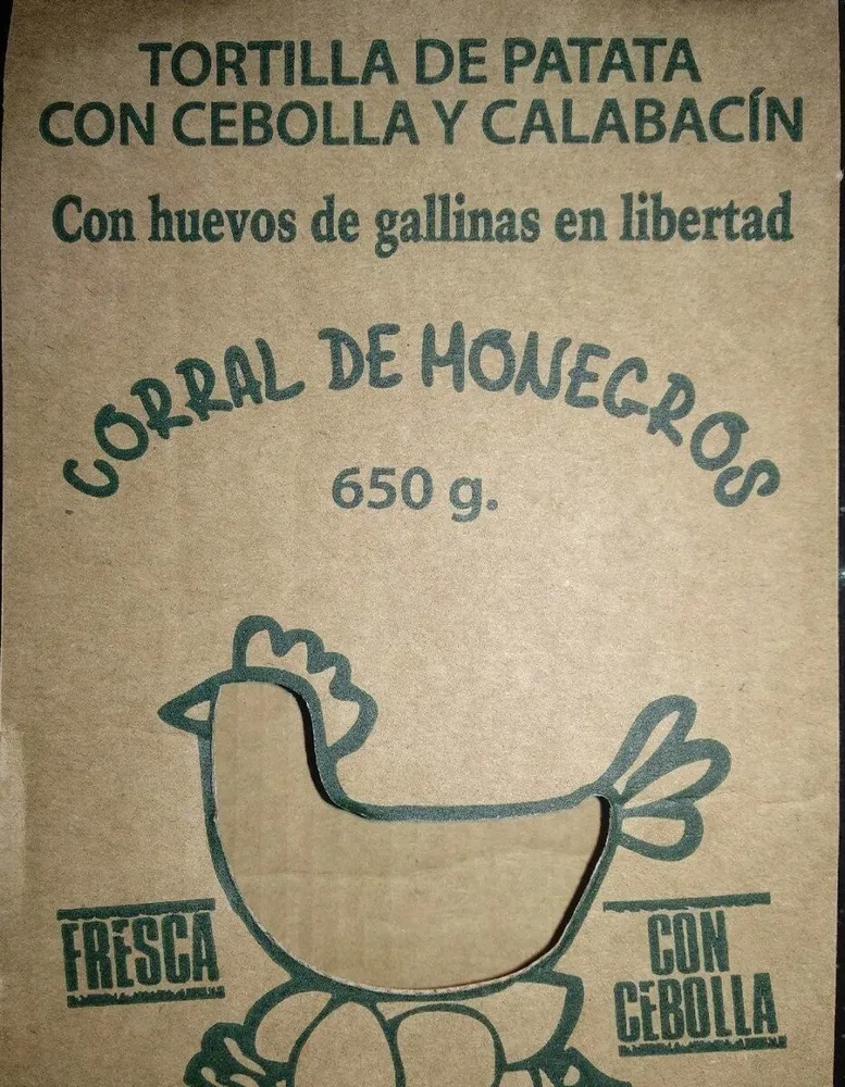 Tortilla de patata con cebolla y calabacín