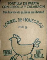 Tortilla de patata con cebolla y calabacín
