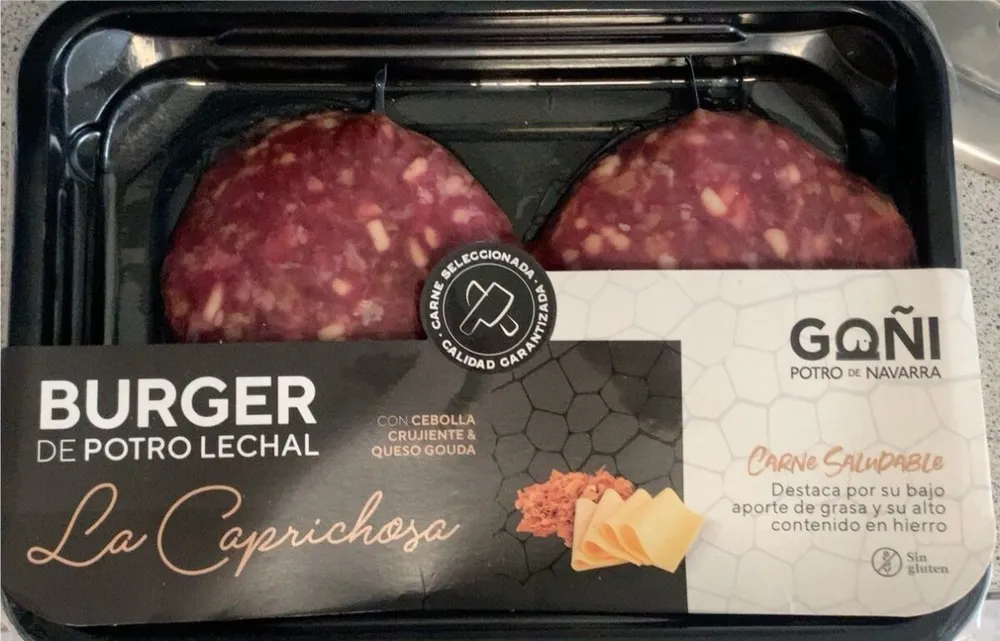Burger de potro lechal