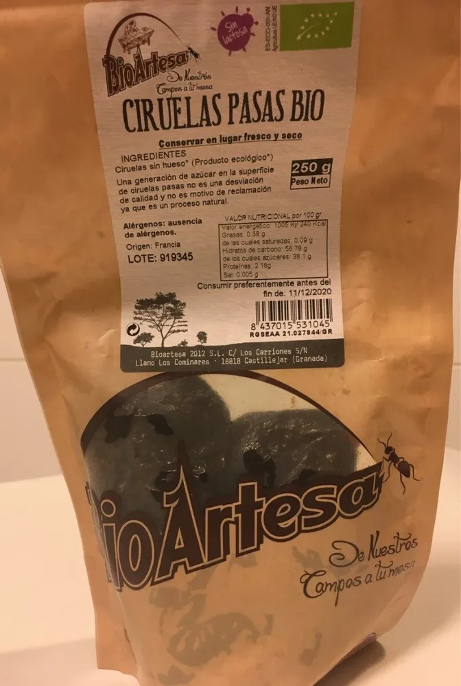 Ciruelas pasas
