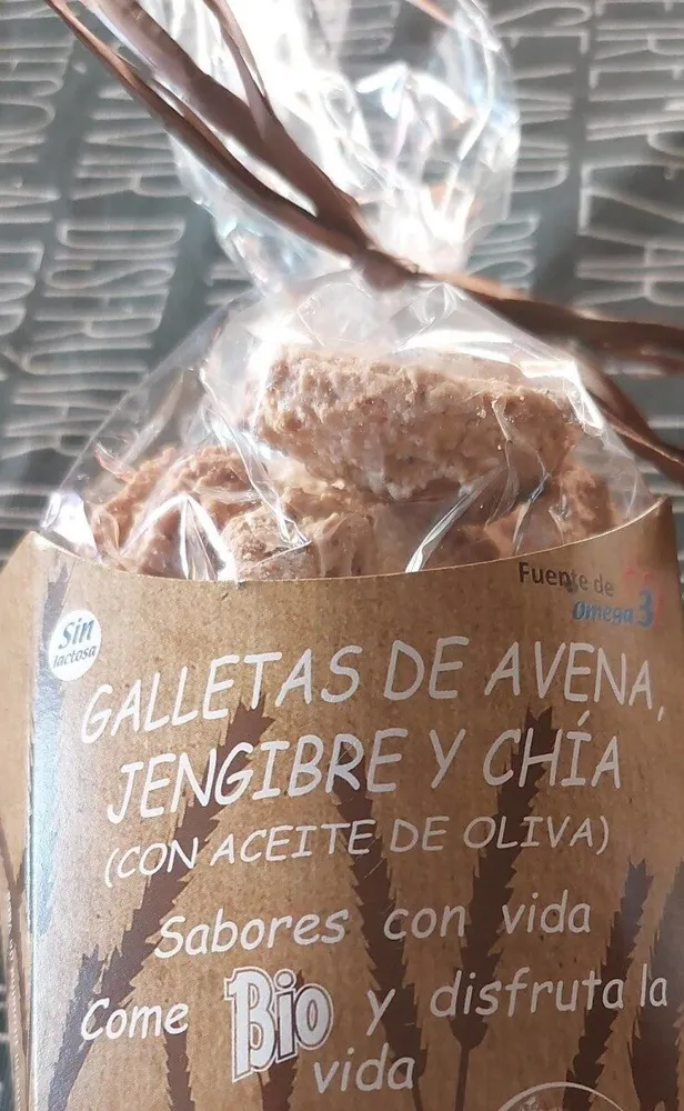Galletas de Avena Jengibre y Chia
