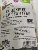Crujiente de algas y espelta bio
