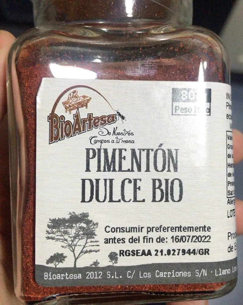 Pimenton dulce Bio