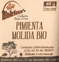 Pimienta mólida BIO