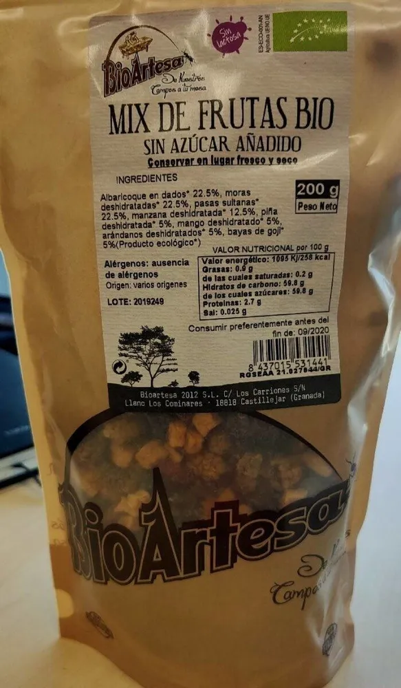 Mix de frutas bio