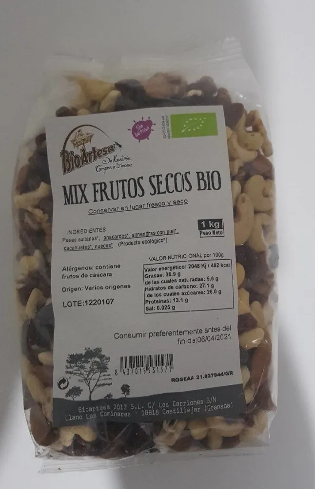 MIX FRUTOS SECOS BIO