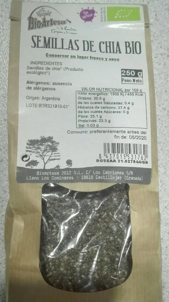 Semillas de chia bio