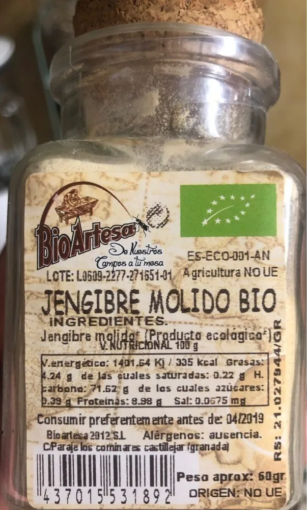 Jengibre Molido Bio